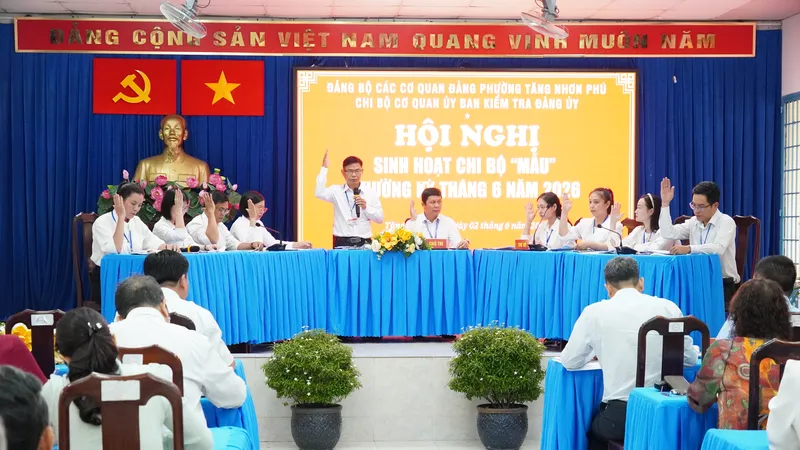 Phường Tăng Nhơn Phú: Nâng cao chất lượng sinh hoạt chi bộ trên nền tảng số