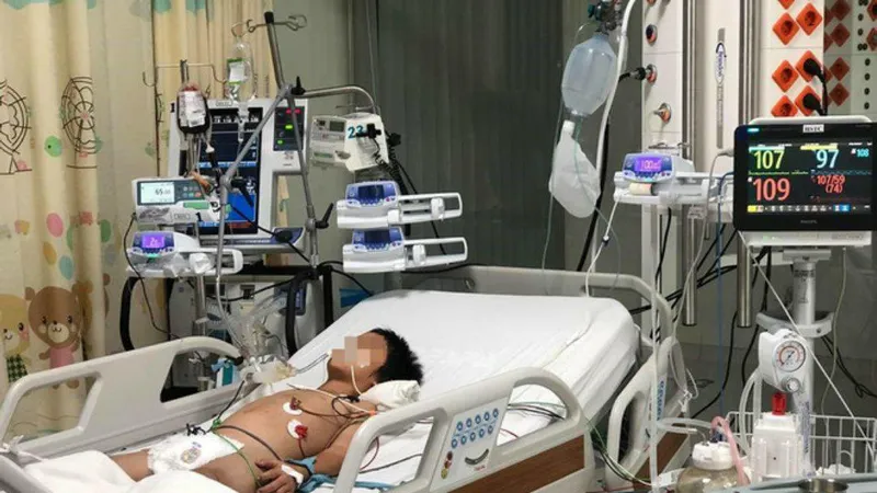 Hiện tại bệnh nhi đã thoát khỏi tình trạng nguy kịch