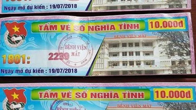Thu hồi toàn bộ vé số nghĩa tình tại Bệnh viện Mắt TPHCM