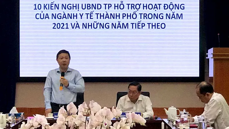 Phó Chủ tịch UBND TPHCM Dương Anh Đức phát biểu chỉ đạo tại buổi làm việc