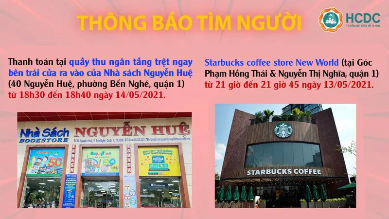TPHCM: Tìm người đến các địa điểm liên quan đến bệnh nhân mắc Covid-19