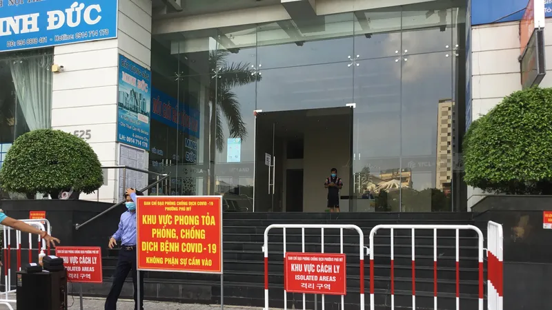 Một lô chung cư Bellaza, phường Phú Mỹ, quận 7 đã được phong tỏa