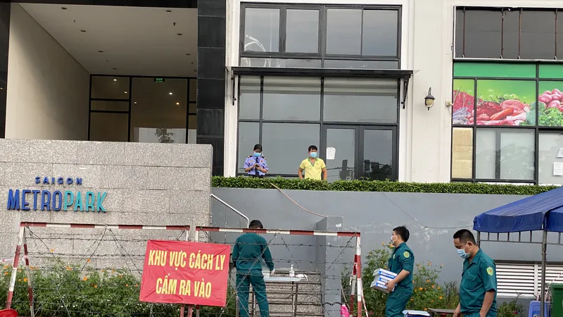 TP Thủ Đức: Phong tỏa một chung cư do có liên quan ca mắc Covid-19