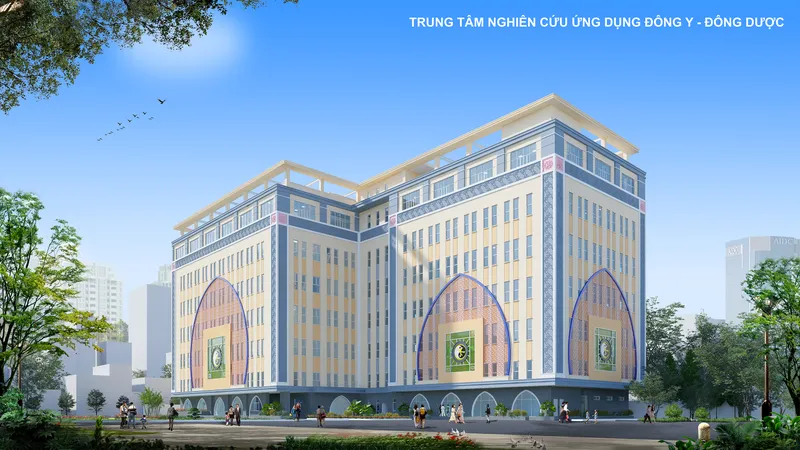 Phối cảnh Trung tâm nghiên cứu ứng dụng Đông y - Đông dược