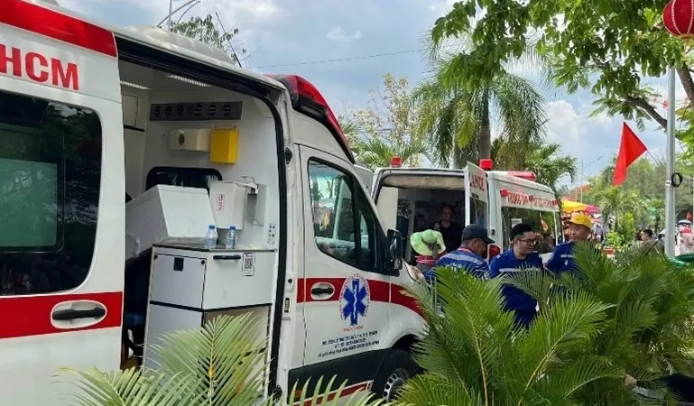 Lực lượng y tế đảm bảo thường trực trong những ngày diễn ra bầu cử