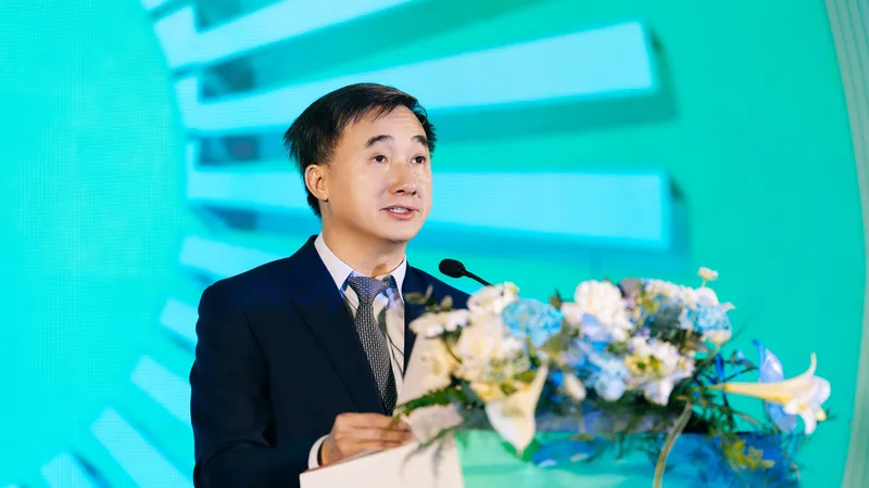 Thứ trưởng Bộ Y tế Trần Văn Thuấn phát biểu tại buổi lễ công bố đạt chứng nhận JCI Enterprise của Tập đoàn Y khoa Sài Gòn