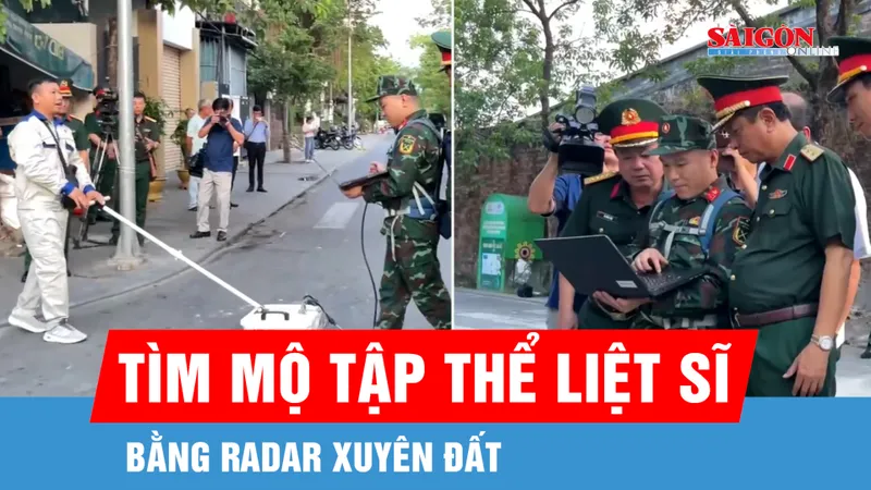 Sử dụng radar xuyên đất tìm mộ tập thể liệt sĩ trong Kinh thành Huế 