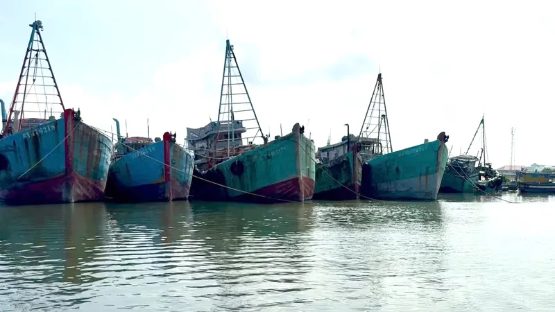 Tàu cá của ngư dân xã Long Hải không đủ điều kiện được quản lý chặt không cho xuất bến