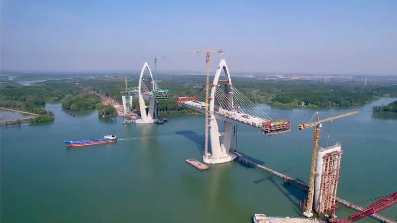 Cầu Phước An kết nối khu vực phường Phú Mỹ (TPHCM) với huyện Nhơn Trạch (Đồng Nai)