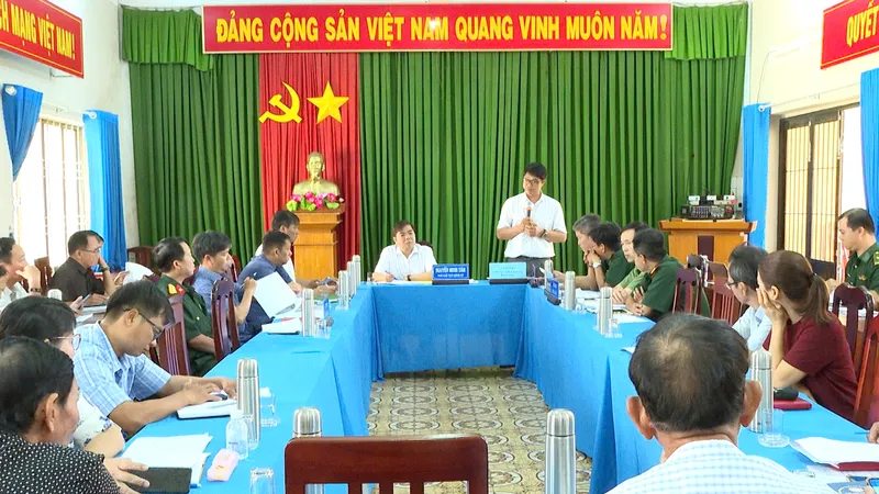 Quan cảnh cuộc họp giao ban công tác chống khai thác hải sản bất hợp pháp, không báo cáo và không theo quy định (IUU)