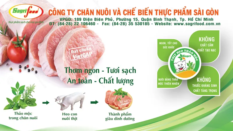 Vì sao thịt heo thảo mộc ngon?