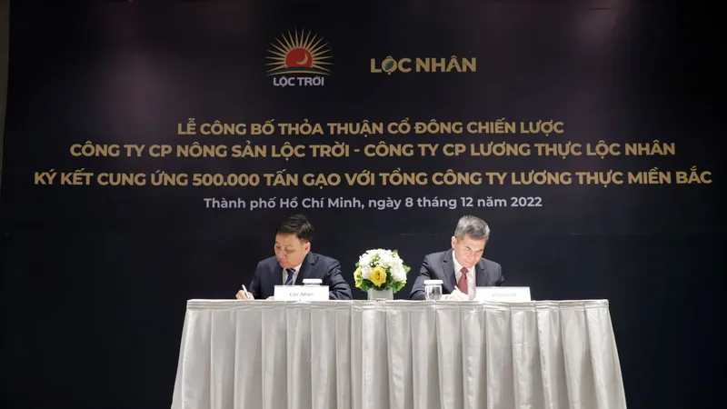 Lộc Trời cung ứng 500.000 tấn gạo cho Tổng công ty Lương thực miền Bắc trong năm 2023