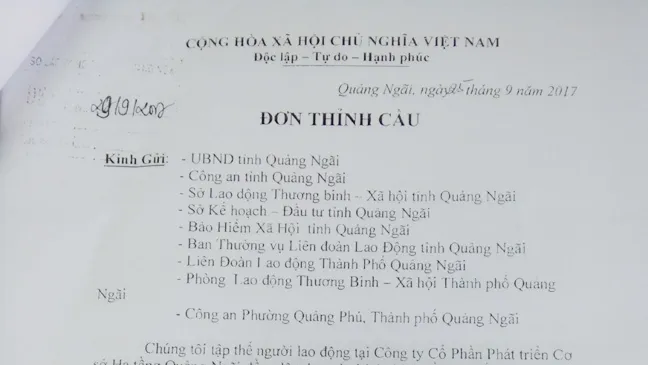 Quảng Ngãi: Công ty nợ lương gần 5 năm chưa trả
