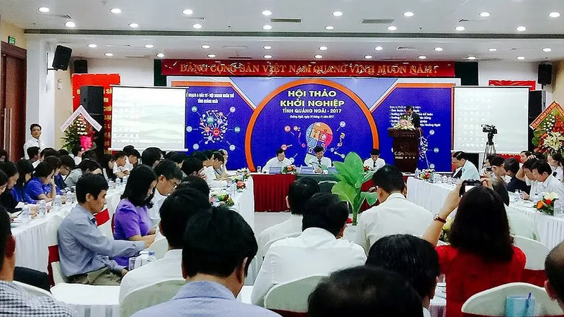 Các đơn vị, doanh nghiệp tham dự hội thảo khởi nghiệp