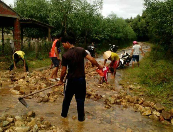 khắc phục hậu quả mưa lũ