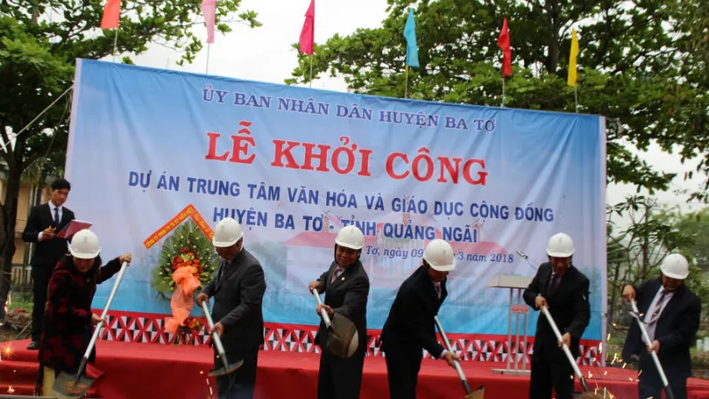 Khởi công xây dựng Trung tâm văn hóa và giáo dục Ba Tơ