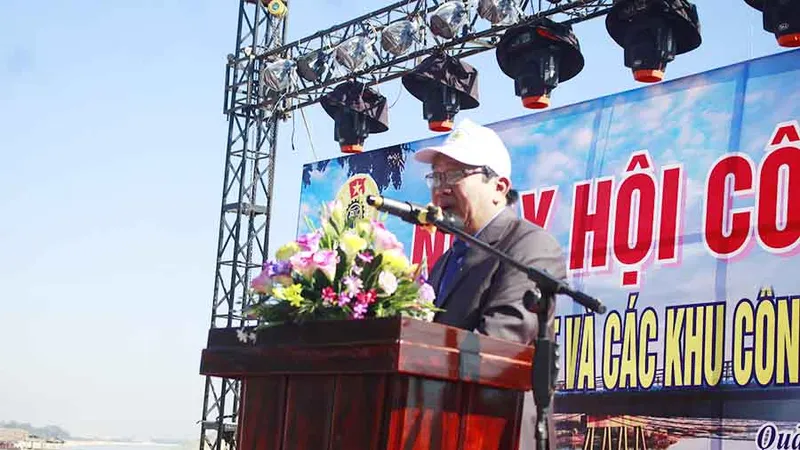Ông Lê Hàn Phong phát biểu. Ảnh:NGUYỄN TRANG