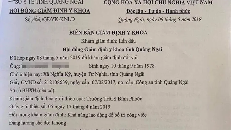 Quảng Ngãi: Thầy giáo được xác định có triệu chứng loạn thần không tiếp tục đứng lớp