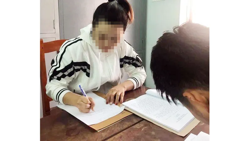 Chị L. khai nhận về hành vi sai trái khi đăng thông tin sai sự thật