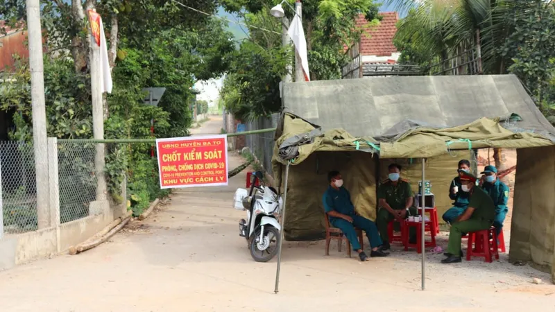 Quảng Ngãi: Phong tỏa một điểm dân cư tại miền núi Ba Tơ vì có ca Covid-19
