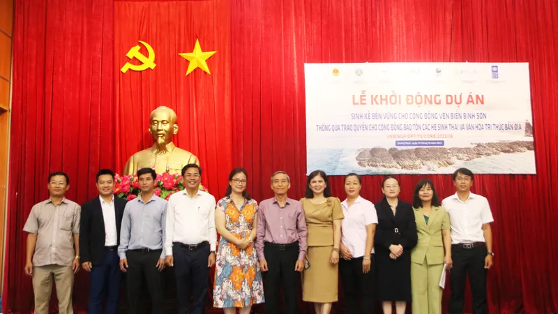Quảng Ngãi: Khởi động dự án sinh kế cho cộng đồng ven biển vừa bảo tồn hệ sinh thái, văn hóa bản địa