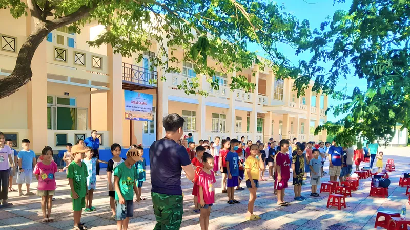 Quảng Ngãi: Đồn Biên phòng dạy võ miễn phí cho học sinh