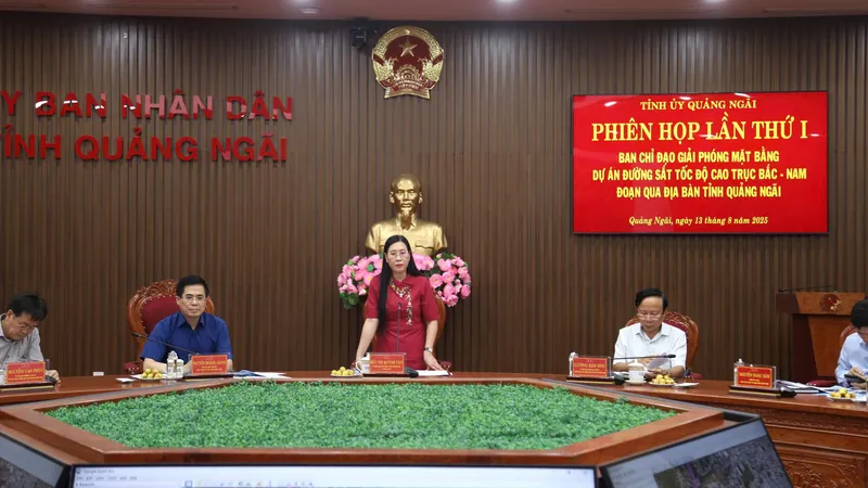 Quảng Ngãi chuẩn bị giải phóng mặt bằng dự án đường sắt tốc độ cao trục Bắc-Nam