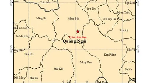Quảng Ngãi: Liên tiếp 2 trận động đất trong buổi sáng