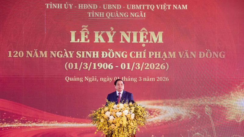Thủ tướng Phạm Minh Chính dự Lễ kỷ niệm 120 năm Ngày sinh Thủ tướng Phạm Văn Đồng 