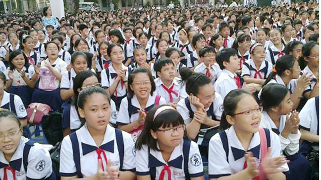 Học sinh lớp 6 Trường THPT chuyên Trần Đại Nghĩa