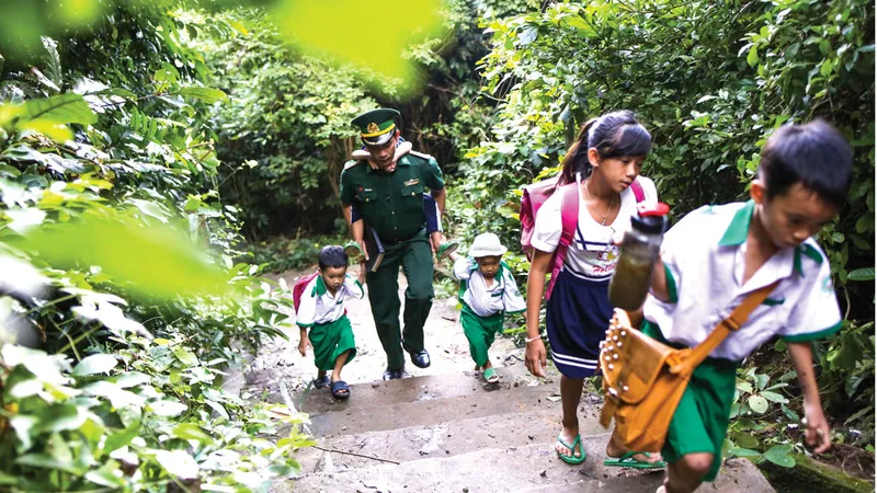 Tôn vinh các chiến sĩ bộ đội biên phòng đang làm công tác “gieo chữ”