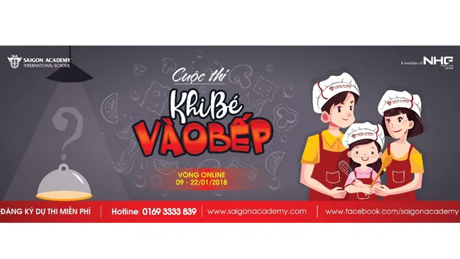 Sôi nổi cuộc thi “Khi bé vào bếp” tại Saigon Academy