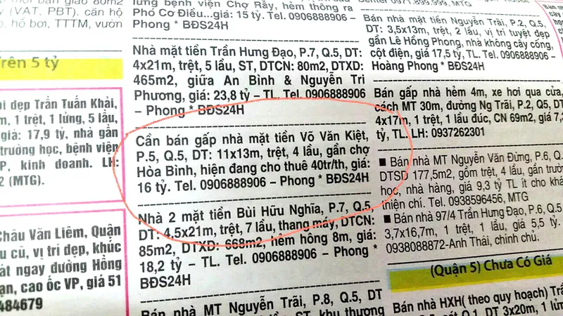 Cảnh giác trò lừa cò môi giới