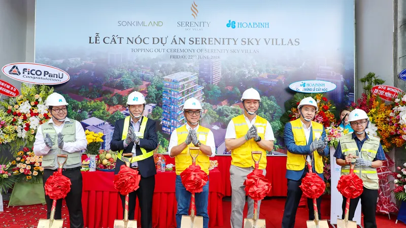 SonKim Land cất nóc dự án biệt thự trên không Serenity Sky Villas
