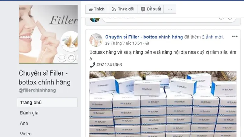 Mập mờ quản lý chất filler