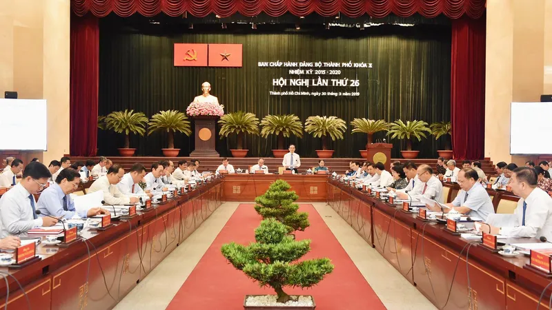 Thông báo Hội nghị lần thứ 26 Ban Chấp hành Đảng bộ TPHCM khóa X