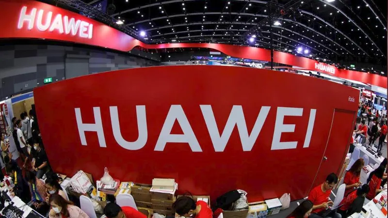 Gian hàng của Huawei tại Mobile Expo ở Bangkok, Thái Lan, ngày 31-5-2019. Ảnh: REUTERS
