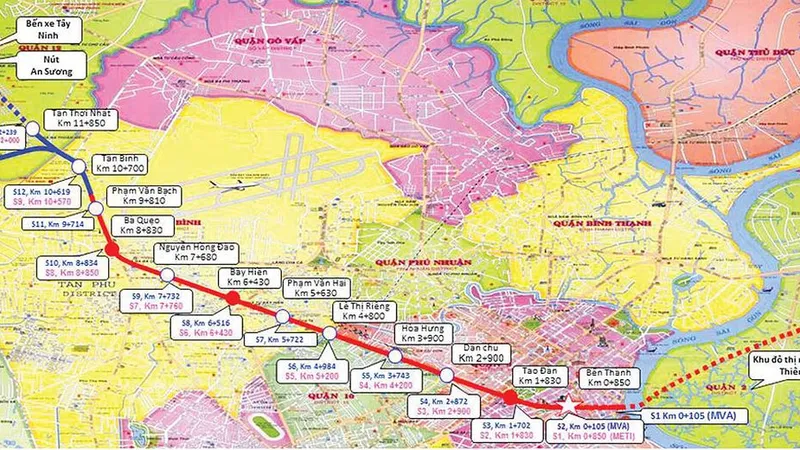 Dự án tuyến tàu điện ngầm số 2 (Bến Thành - Tham Lương)