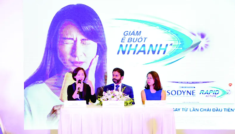 Ra mắt Sensodyne Rapid Action giảm nhanh ê buốt răng