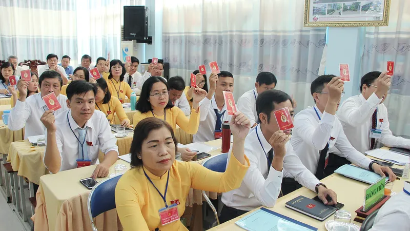 Đại hội cấp cơ sở đầu tiên tại huyện Nhà Bè thành công sau một ngày làm việc