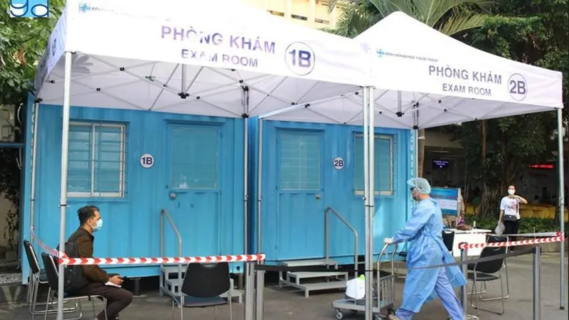 Triển khai phòng khám dã chiến áp lực âm