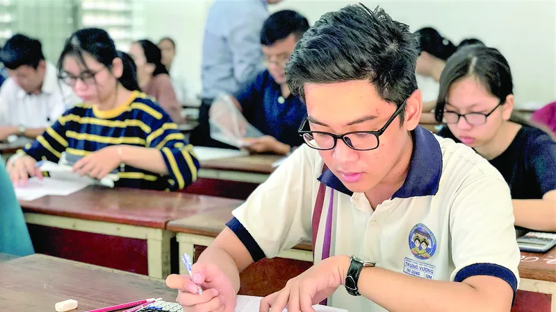 Thí sinh thi đánh giá năng lực tại ĐH Quốc gia TPHCM năm 2019