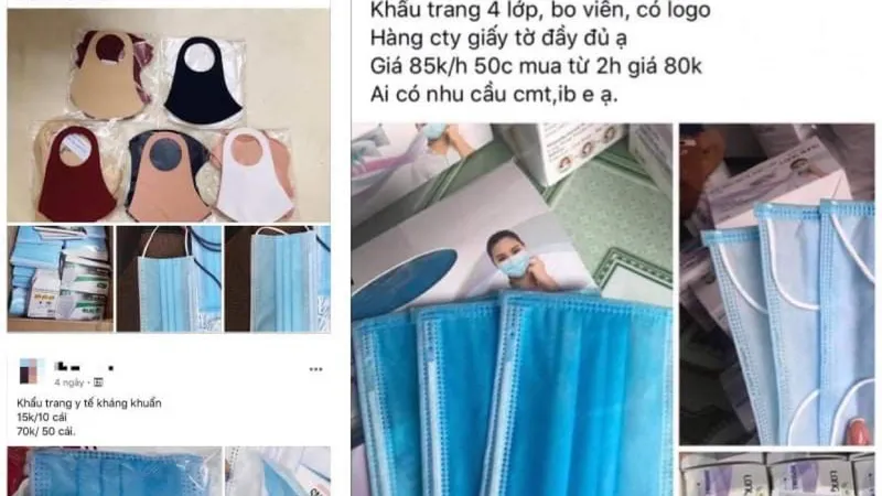 Cẩn trọng mua khẩu trang qua mạng