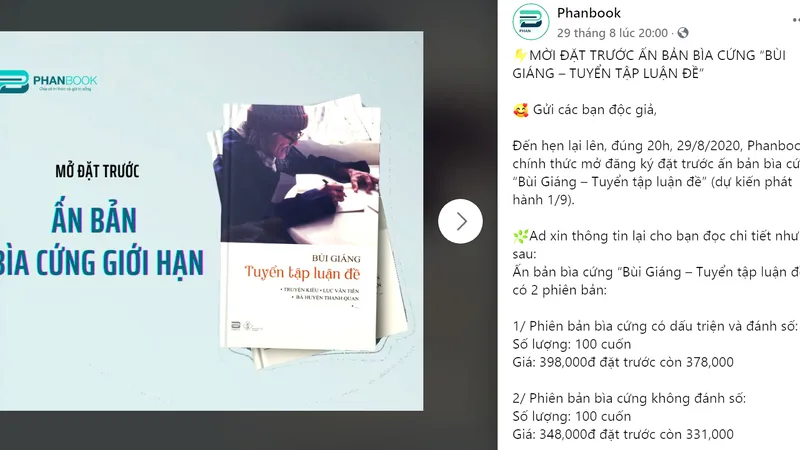 “Cơn sốt” sách phiên bản giới hạn
