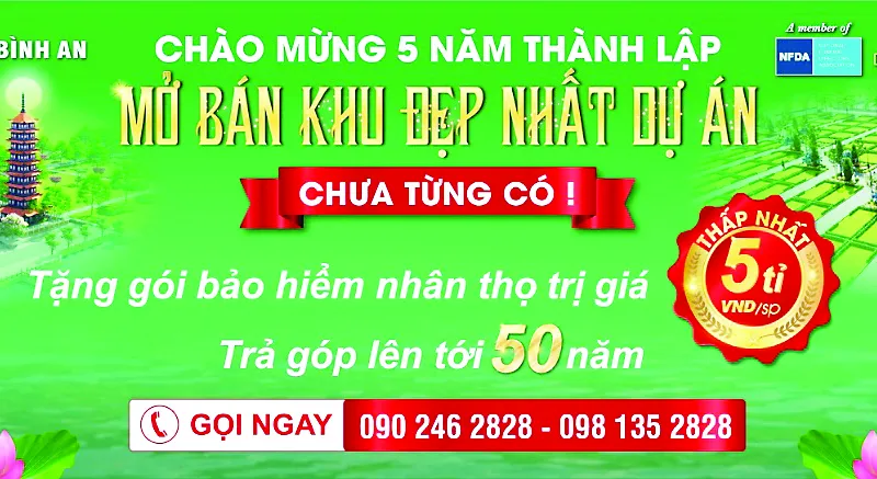 Kỷ niệm 5 năm thành lập Hoa viên Bình An: Trả góp 50 năm, tặng BHNT 5 tỷ đồng