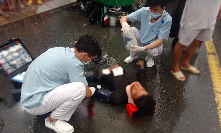 Cấp cứu kịp thời nam thanh niên bị đa chấn thương