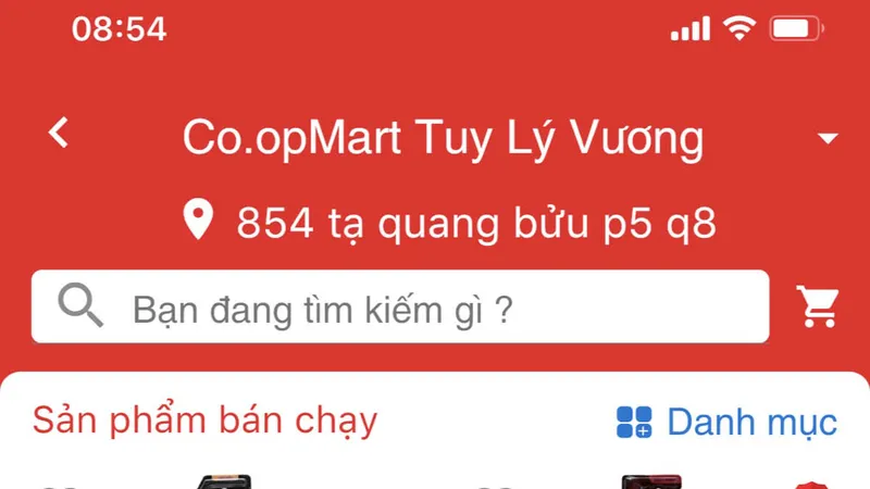 App Saigon Co.op rất dễ thao tác trên điện thoại
