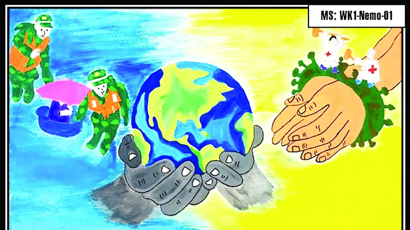 Hệ thống Trường mầm non Thế giới trẻ thơ (Worldkids): Đấu giá tranh “Chia sẻ yêu thương”