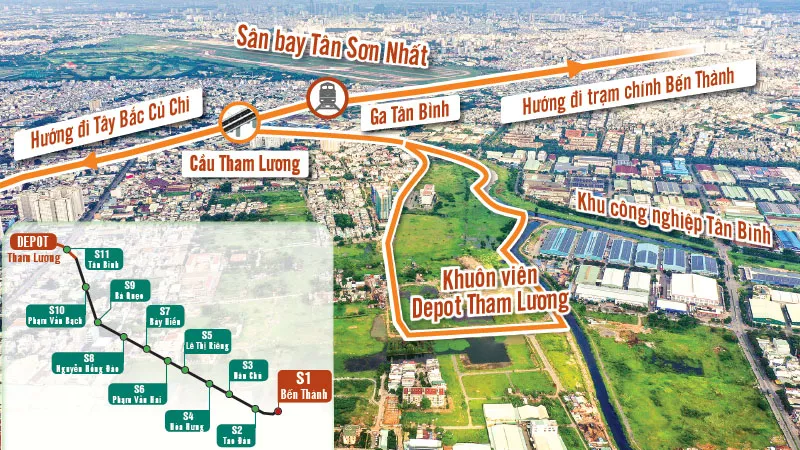 Tuyến metro số 2 Bến Thành - Tham Lương: Nỗ lực khởi công vào cuối năm