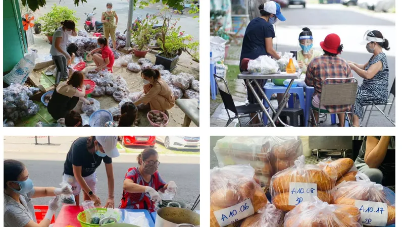“Cùng nắm tay bước qua thời gian khó khăn này“